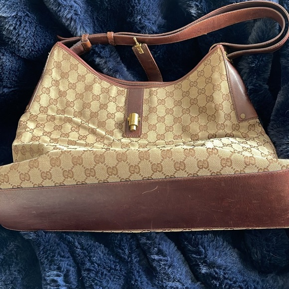 Gucci gg canvas Jackie bag beige authentic 109190 1705 - Picture 4 of 6